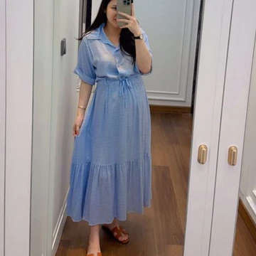 Delivia Midi Dress Zebra Rayon Armoure Premium 5110 11 12Casual Midi Dress Wanita Katun Motif