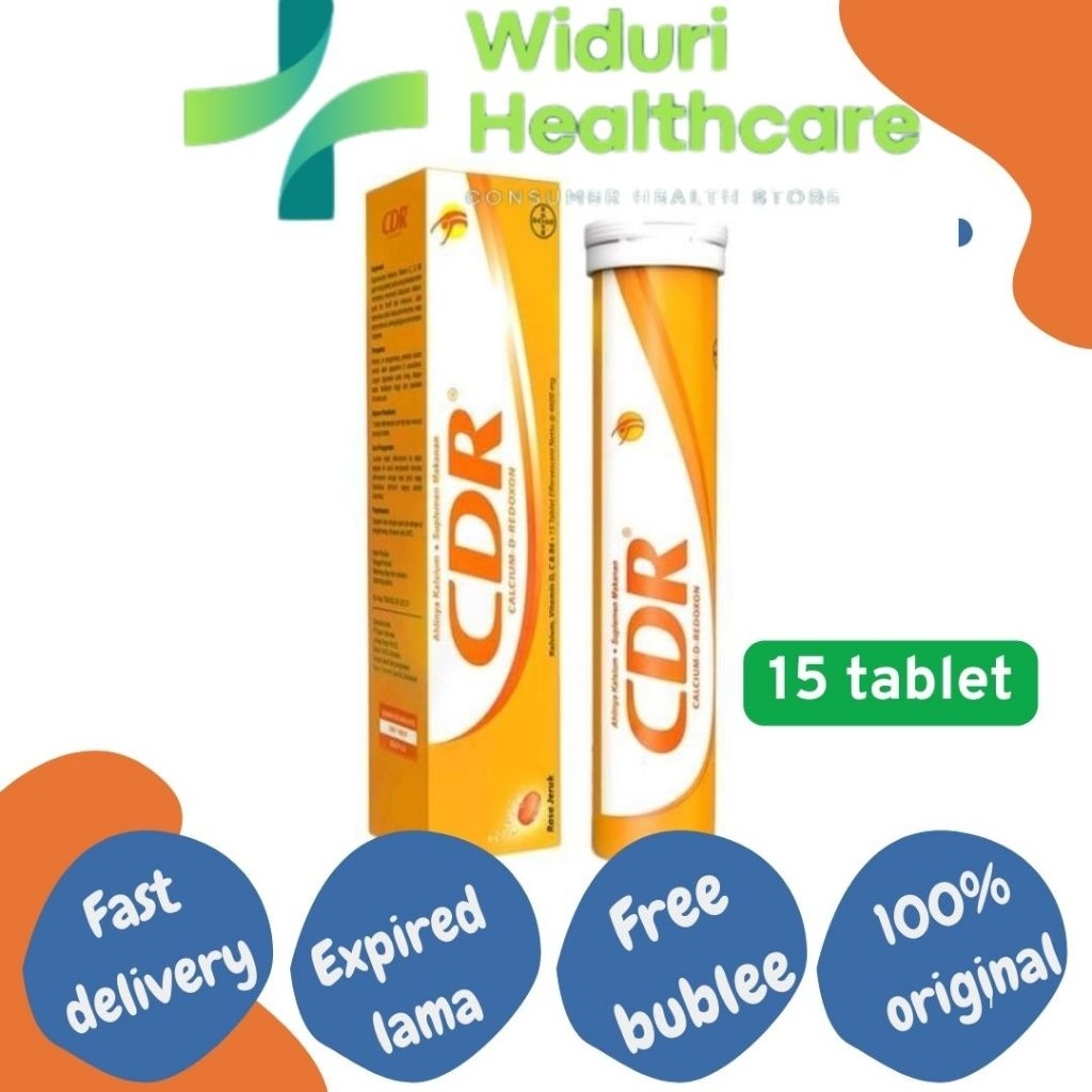 Jual CDR Vitamin C D Tablet - 15 Tablet, Dukung Kesehatan Tulang dan ...