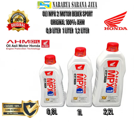Oli MPX 1 800ml 1 Liter 1.2 Liter Original 100% Asli AHM Honda Motor Bebek Sport