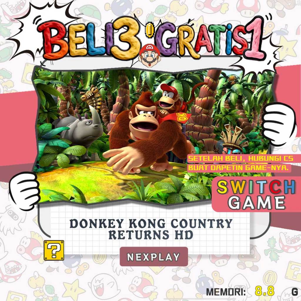 Jual Donkey Kong Country Returns HD – Nintendo Switch Digital Game BELI ...