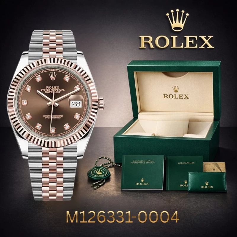 Original Jam tangan Rolex Day Date M126331-0004 Automatic 18K Gold