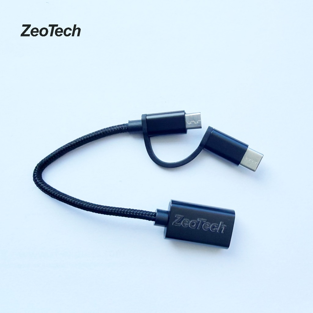 Jual ZeoTech Kabel adaptor Type-C ke OTG untuk ponsel Android | Shopee ...