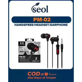 JBL Headset Handsfree PM02 Baru Suara Jernih Bass Kuat Mikrofon Sensitif