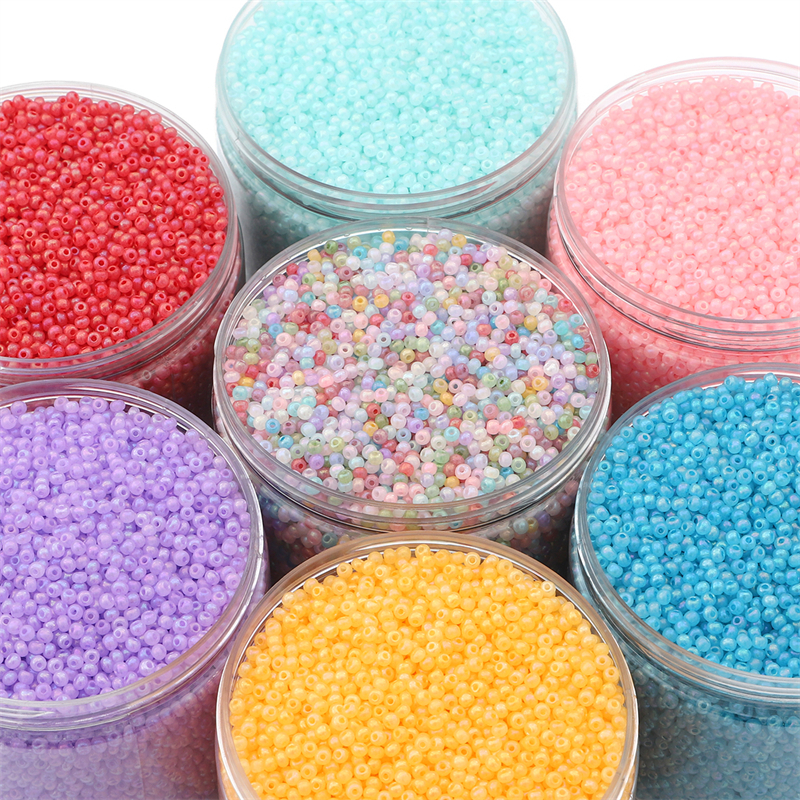 Jual 2mm 660pcs Cream Cloud Fantasy Glass Rice Beads Manik Kaca DIY ...