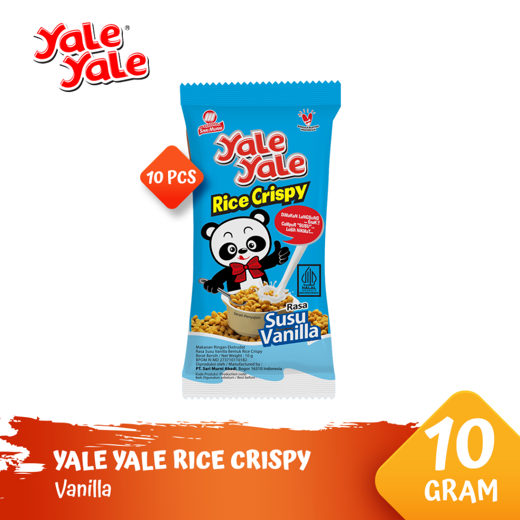 Jual Yale Yale Rice Crispy - Susu Vanilla [@ 10 Pcs] | Shopee Indonesia