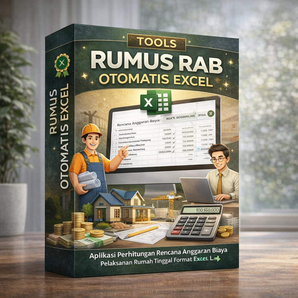 Jual TOOLS RUMUS RAB OTOMATIS EXCEL Aplikasi Perhitungan Rencana ...