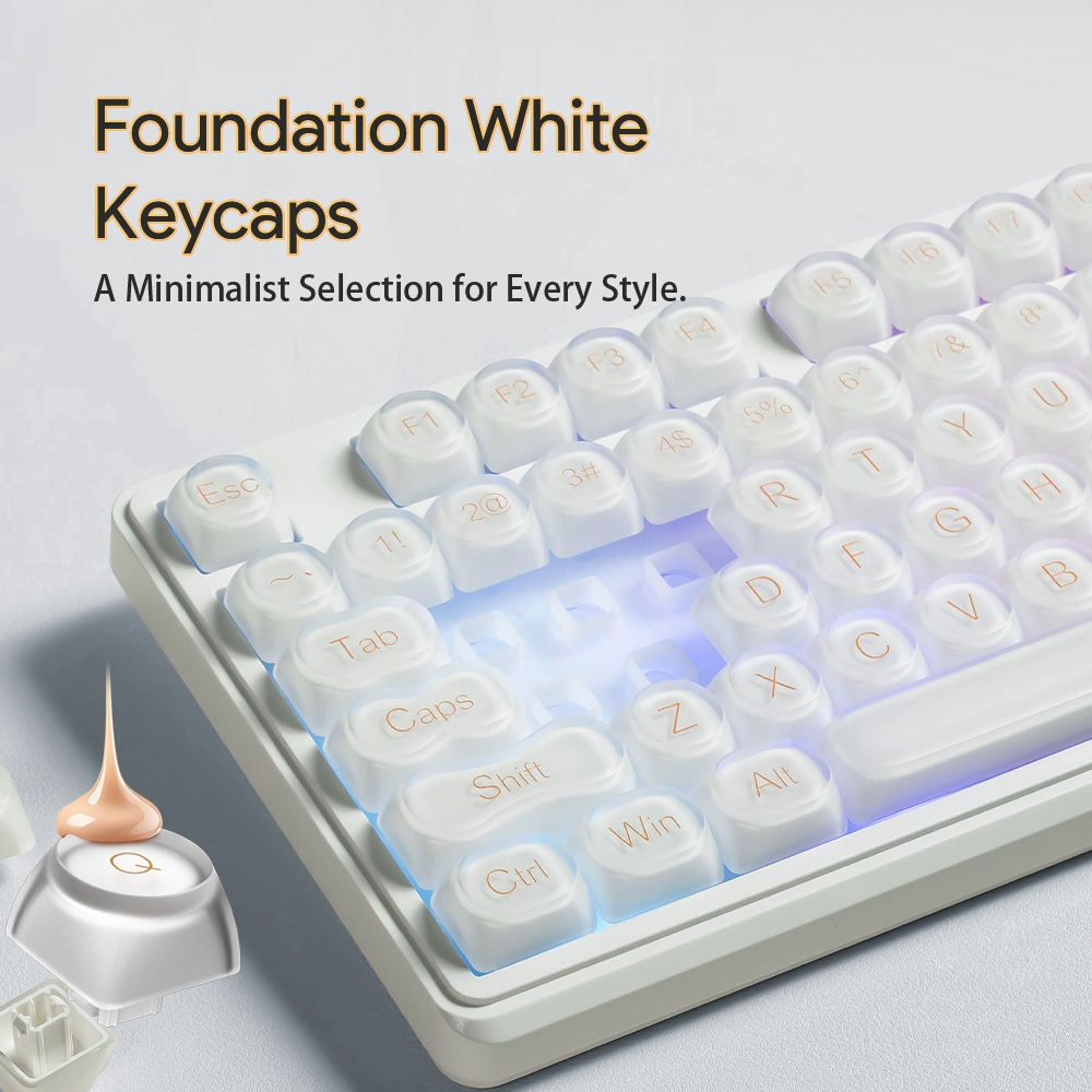 Jual FURYCUBE IP98 Membrane Keyboard RGB Liquid Foundation Keycaps ...