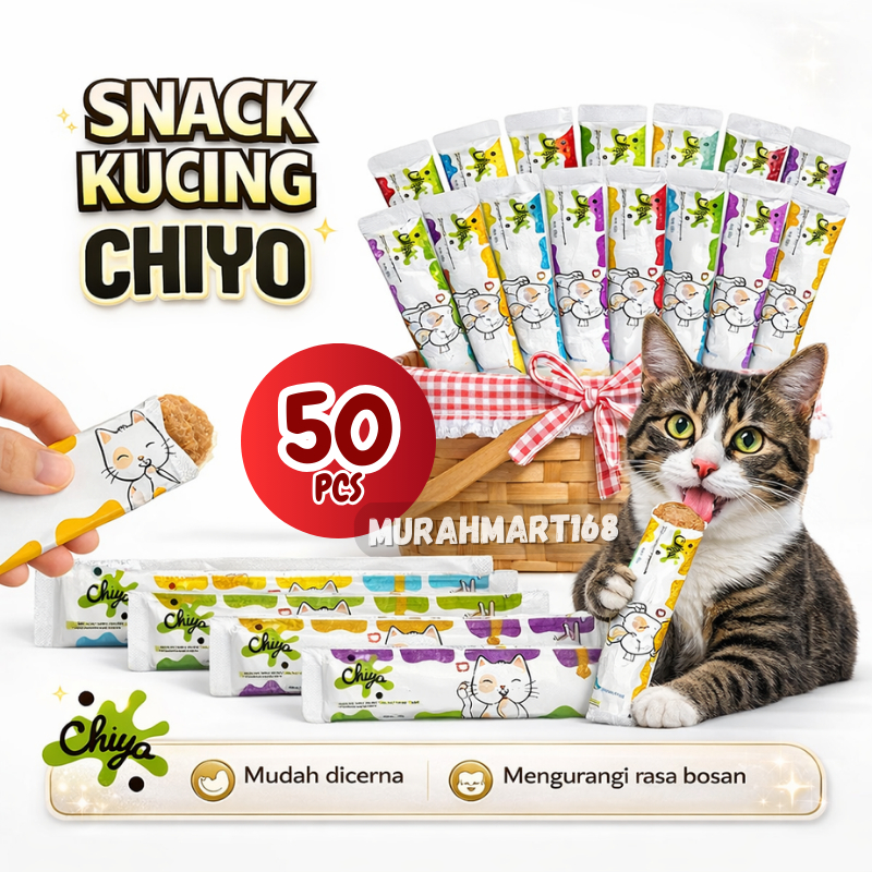 Jual Snack Kucing Mix isi 50 pcs /Strip Kucing Kecil / Cemilan Kucing ...