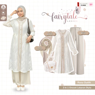 Aira Setelan Raya Hijab Tunik Celana Knitt