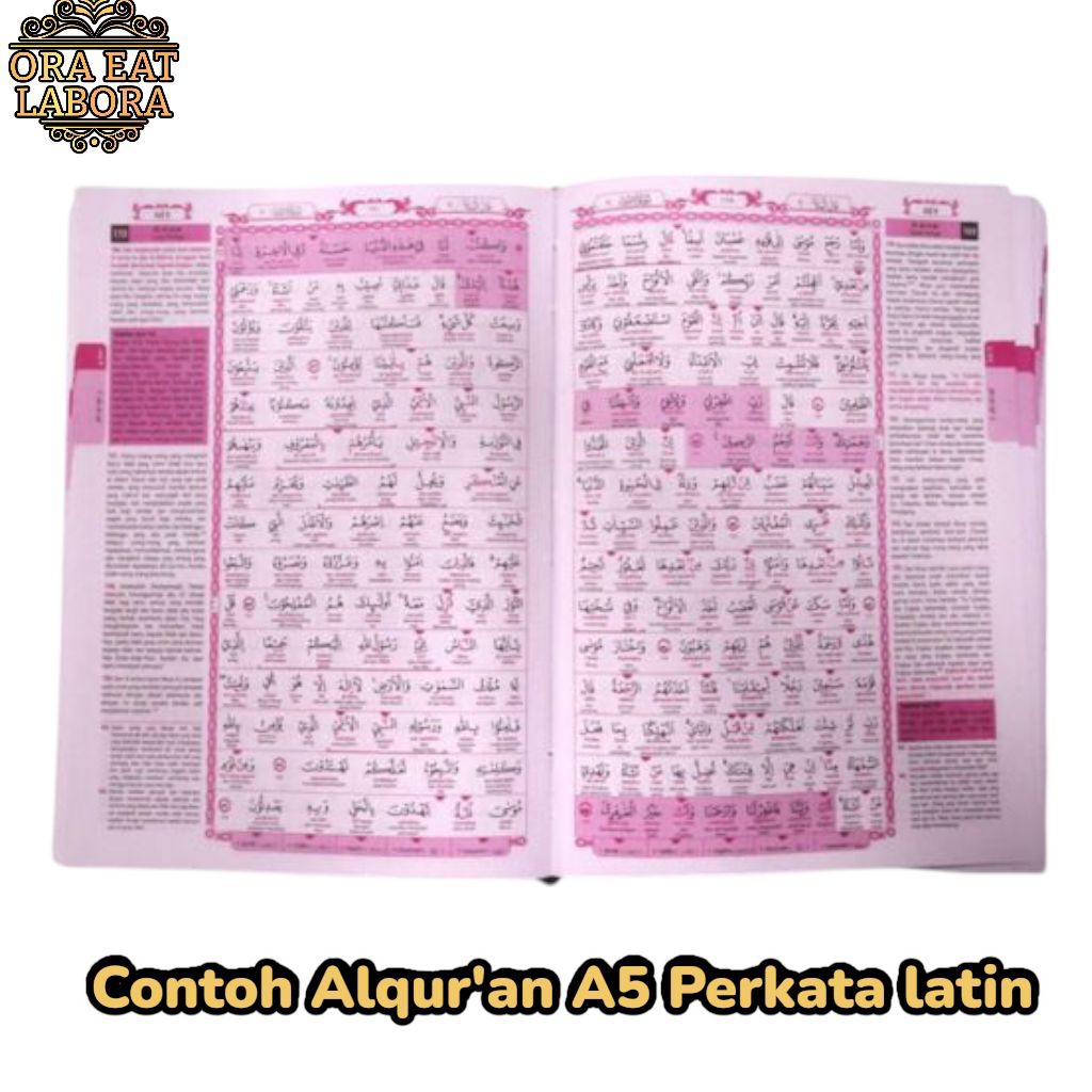 Jual Quran Hafalan Custom Nama Ukuran A5 Al Quran Terjemahan Blok Warna ...