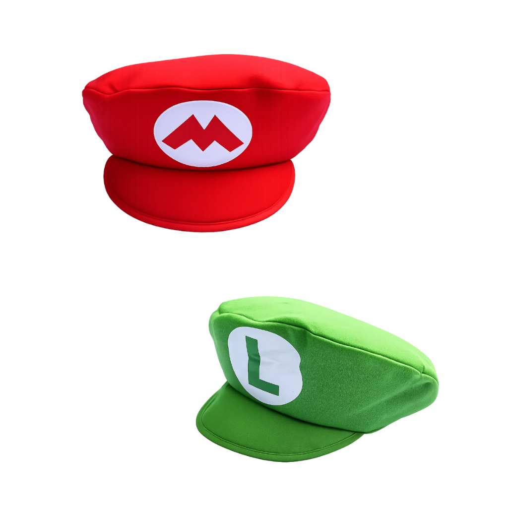 Jual Topi SUPER MARIO BROS LUIGI Merah Hijau Hat Baseball Cap Letter ...