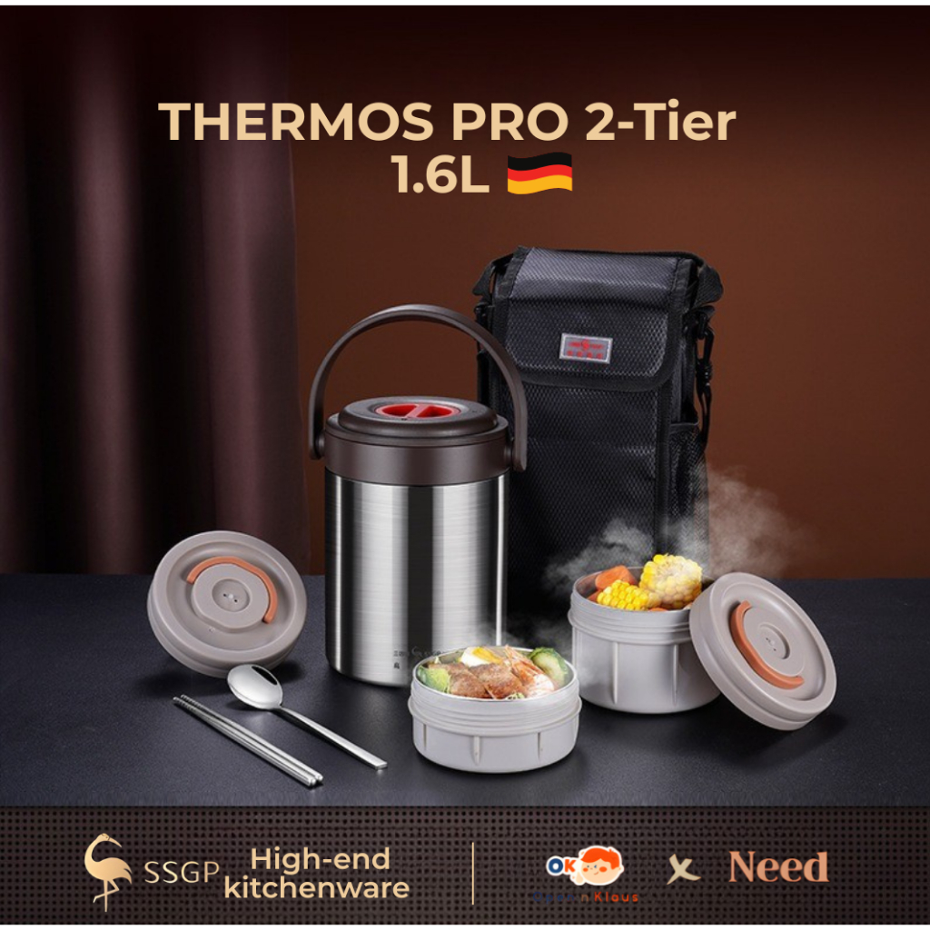 Jual SSGP Thermos Pro 2 Tier Vacuum Insulation termos lunch jar rantang ...