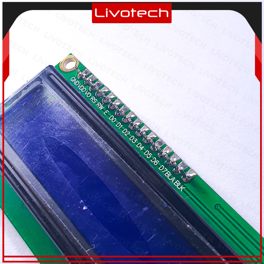 Jual LIVO LCD Display Blue 16x2 I2C Character 1602 Background Layar ...
