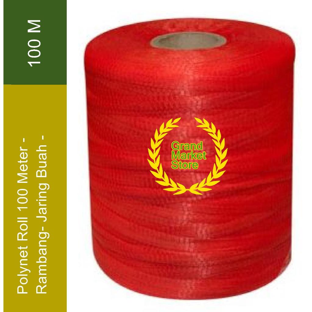 Jual Polynet Roll 100 Meter - Rambang- Jaring Buah - 100 Meter - Merah ...