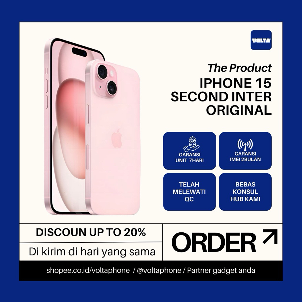 Jual iPhone 15 Second inter original 128GB/256GB | Shopee Indonesia