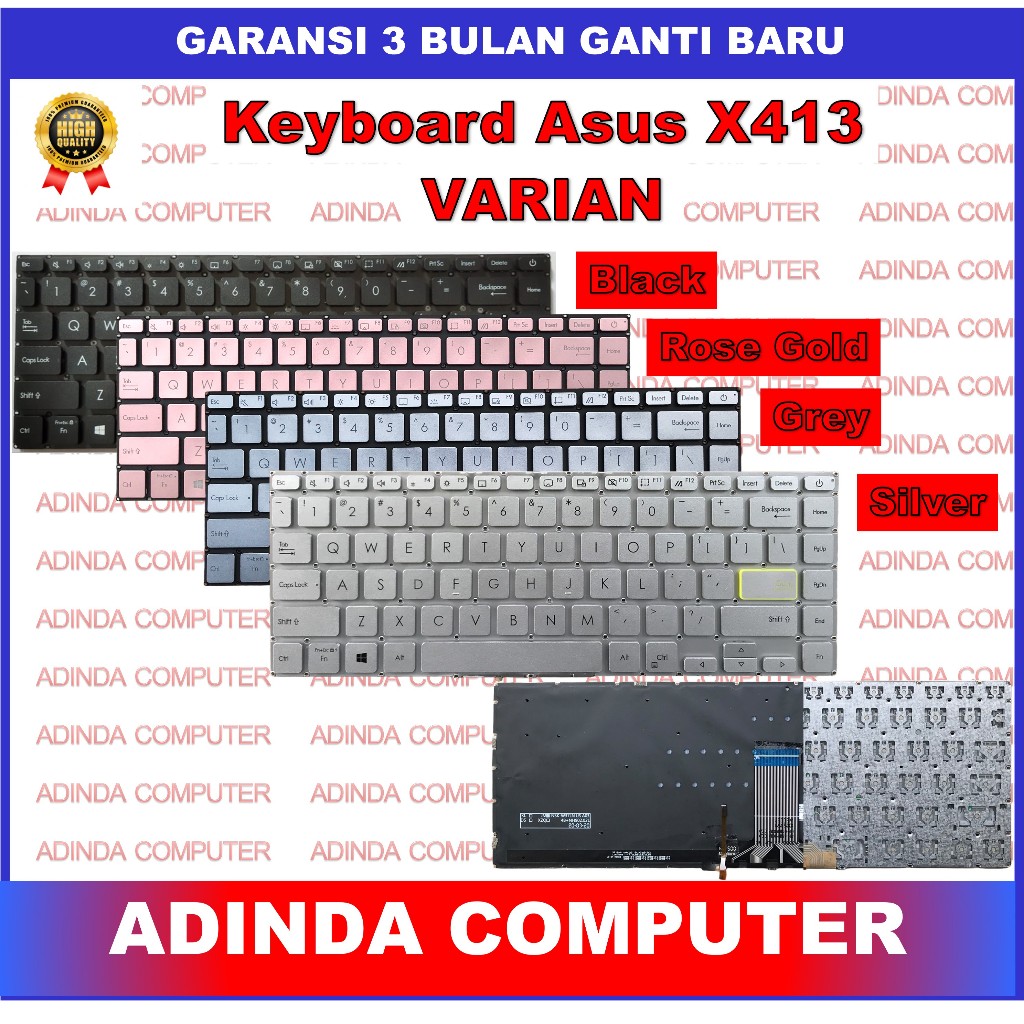 Jual Keyboard Asus Vivobook 14 A413 X413 E410 K413E K413EA K413EQ K413F ...