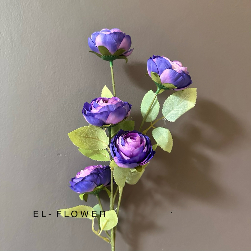 Jual BUNGA ARTIFICIAL Peony Inggris 5 Kuntum Bunga Artificial Dekorasi ...
