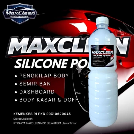 Silikon Polish Semir Ban Pengkilap Body Ekonomis 1 liter Bonus Spons