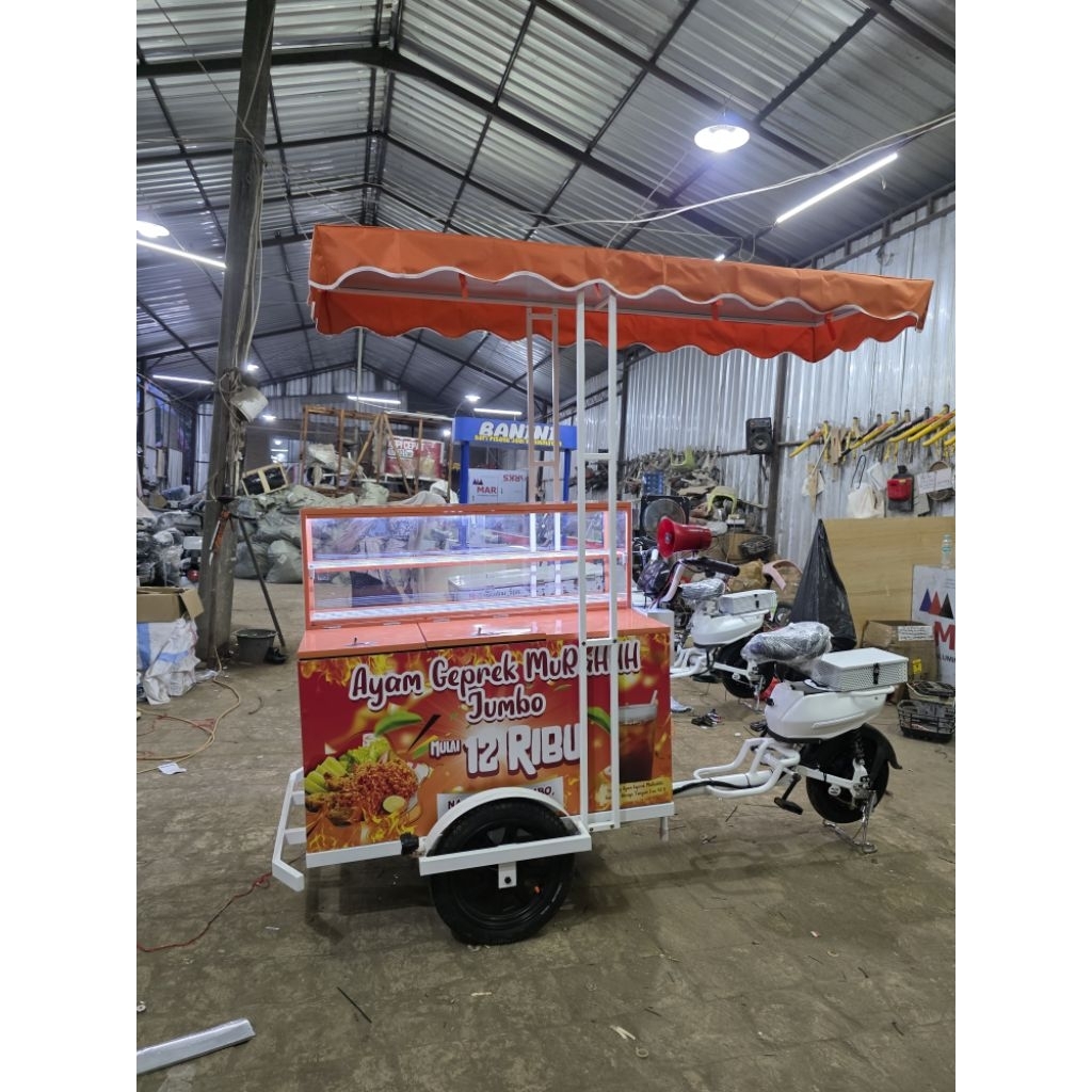 Jual gerobak keliling ayam goreng | gerobak keliling listrik | gerobak ...