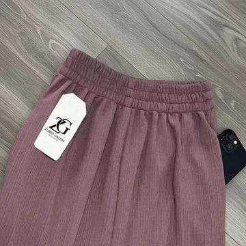 Celana Kulot Wanita Bahan Knit Premium Full Karet Pinggang