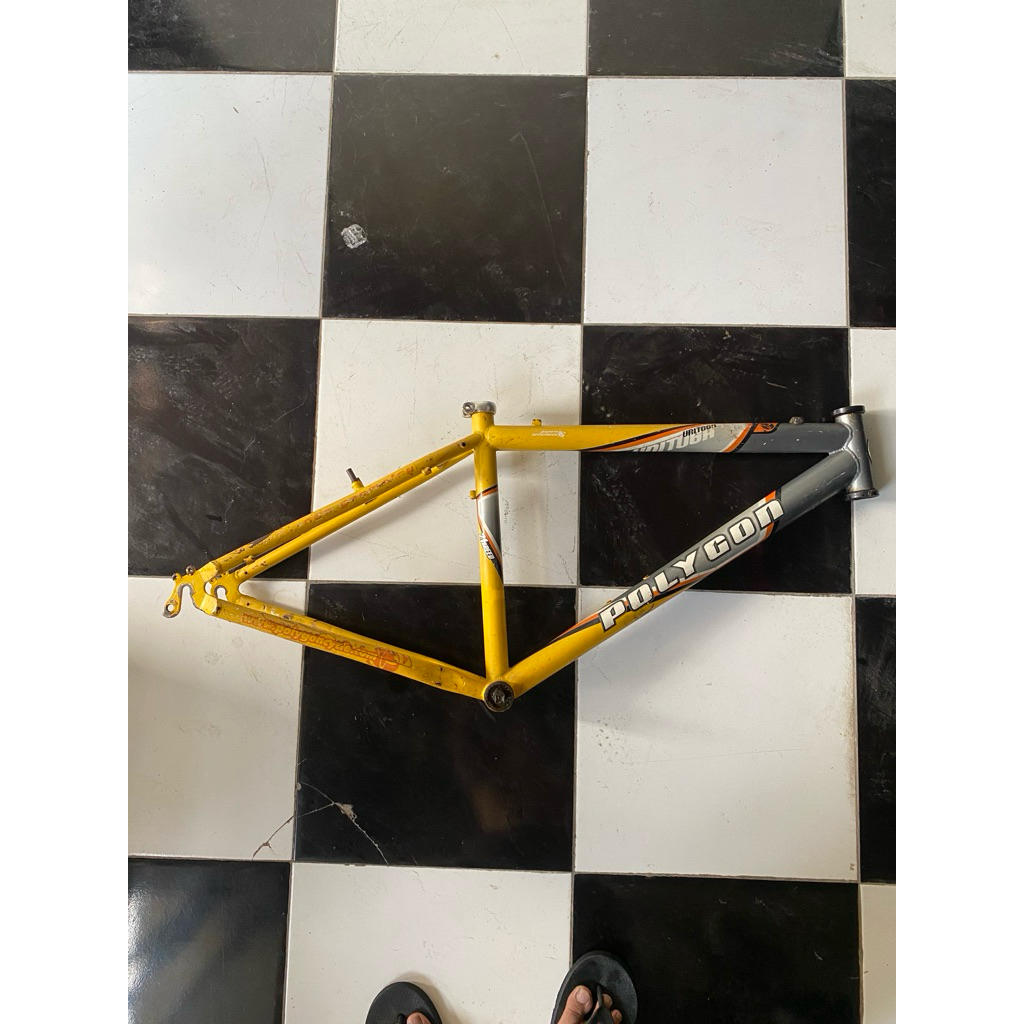 Jual frame polygon unitoga kuning original | Shopee Indonesia