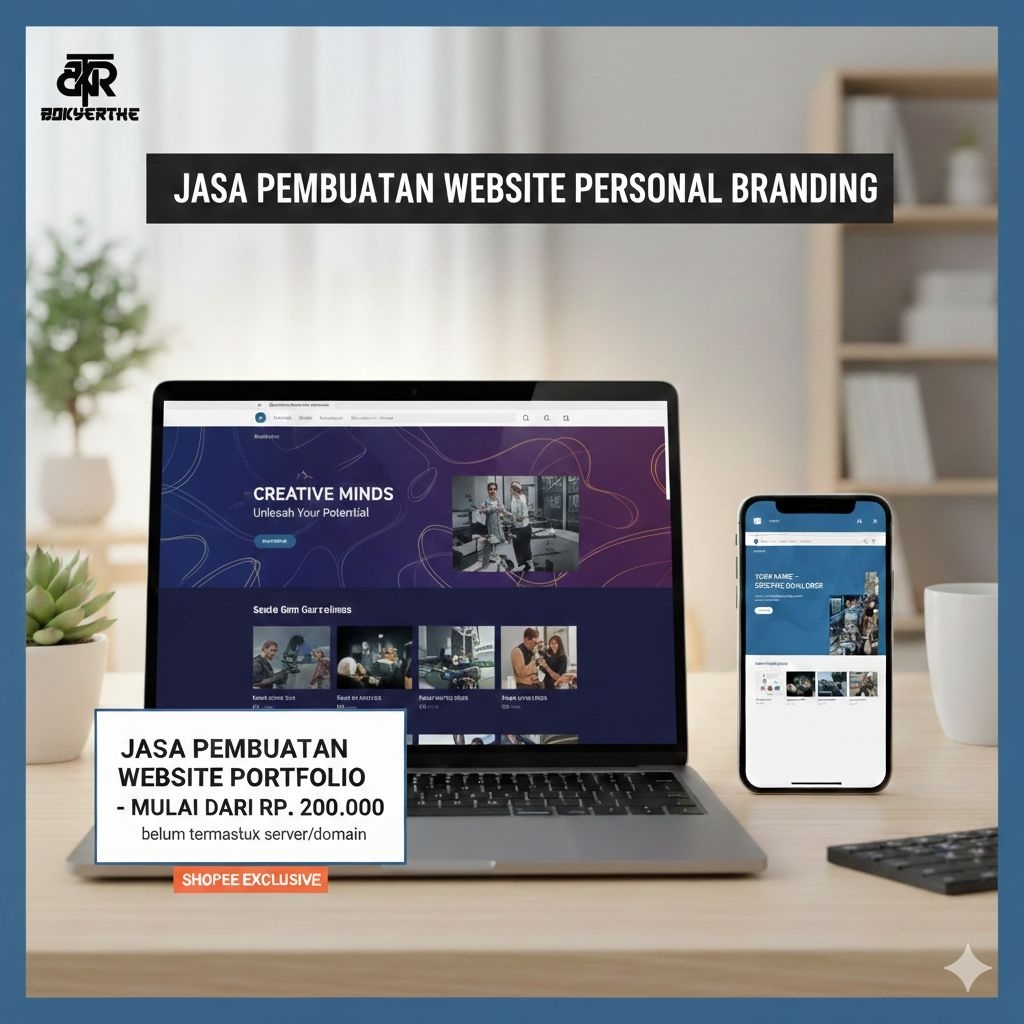Jasa Website Portfolio Personal & Toko Online | Desain Modern & Cepat