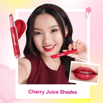 New Launch Glowsophy 2Pcs Color Crush Juicy Tinted Lip Balm Pelembab Bibir Glossy Pigmented