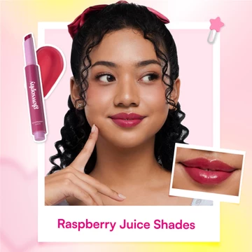 New Launch Glowsophy 2Pcs Color Crush Juicy Tinted Lip Balm Pelembab Bibir Glossy Pigmented