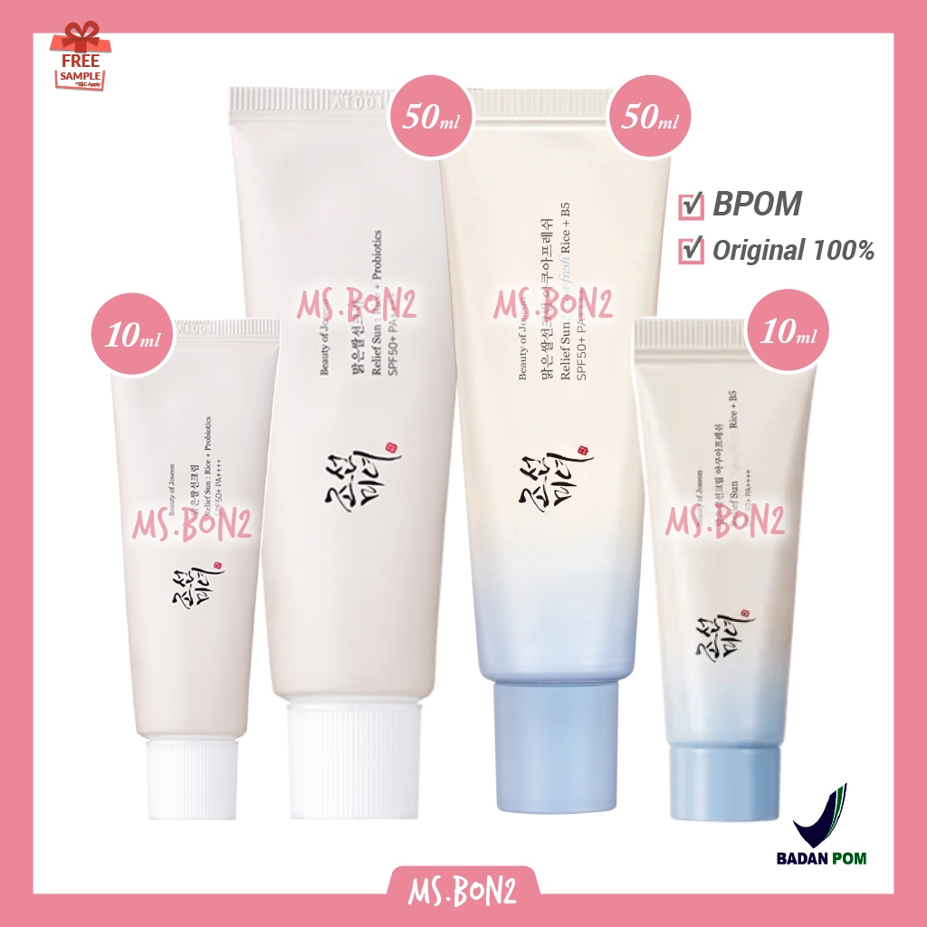 Jual BPOM Beauty of Joseon Relief Sun Sunscreen Rice + Probiotics ...