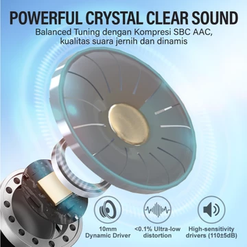 Headset TWS Earphone Bluetooth 6.0 Earbuds Headphone True Wireless ENC 4 Mics IPX4 PX Q80i Black