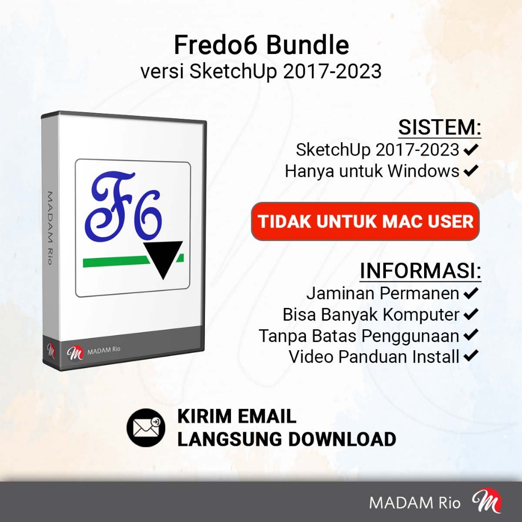 Fredo6 Bundle Fredo Plugin SketchUp 2017 - 2023 Full Versi Permanen