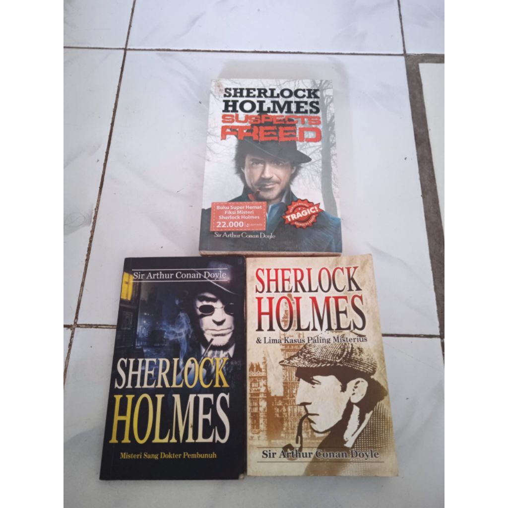 Jual Sepaket 3 Buku Sherlock Holmes Karya Sir Arthur Conan Doyle ...