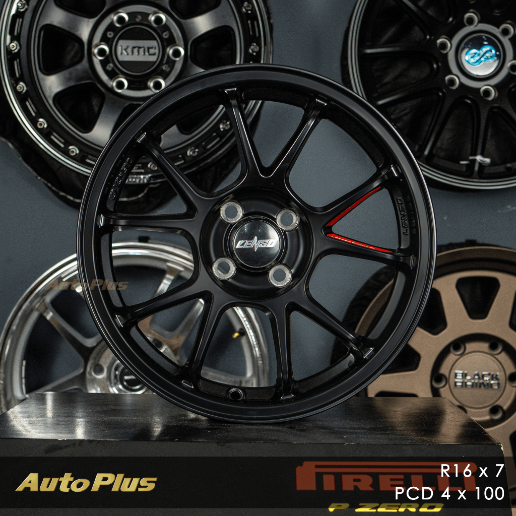 Jual VELG LENSO 95G RING 16 PCD 4x100 Satin Black | Shopee Indonesia