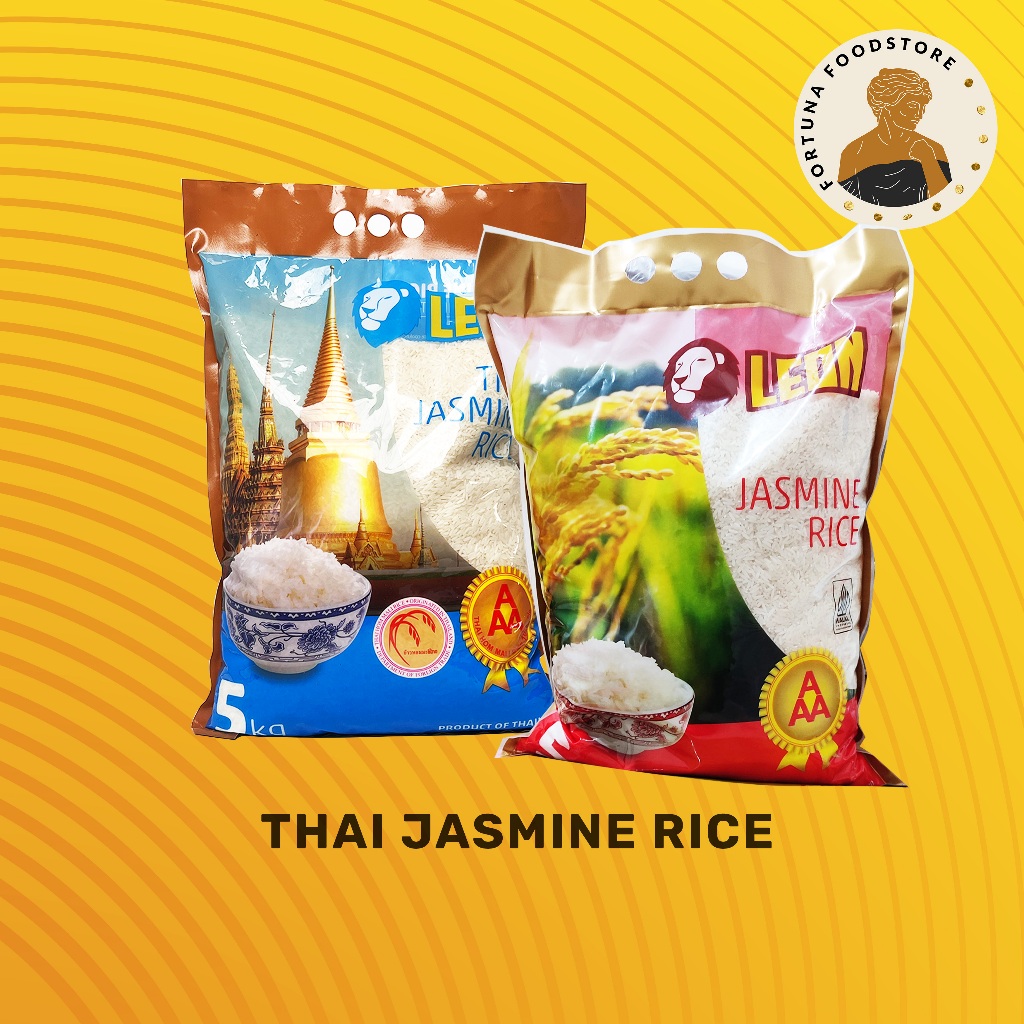 Jual Leon Thai Jasmine Rice Beras Bangkok Thailand Premium 5kg | Shopee ...
