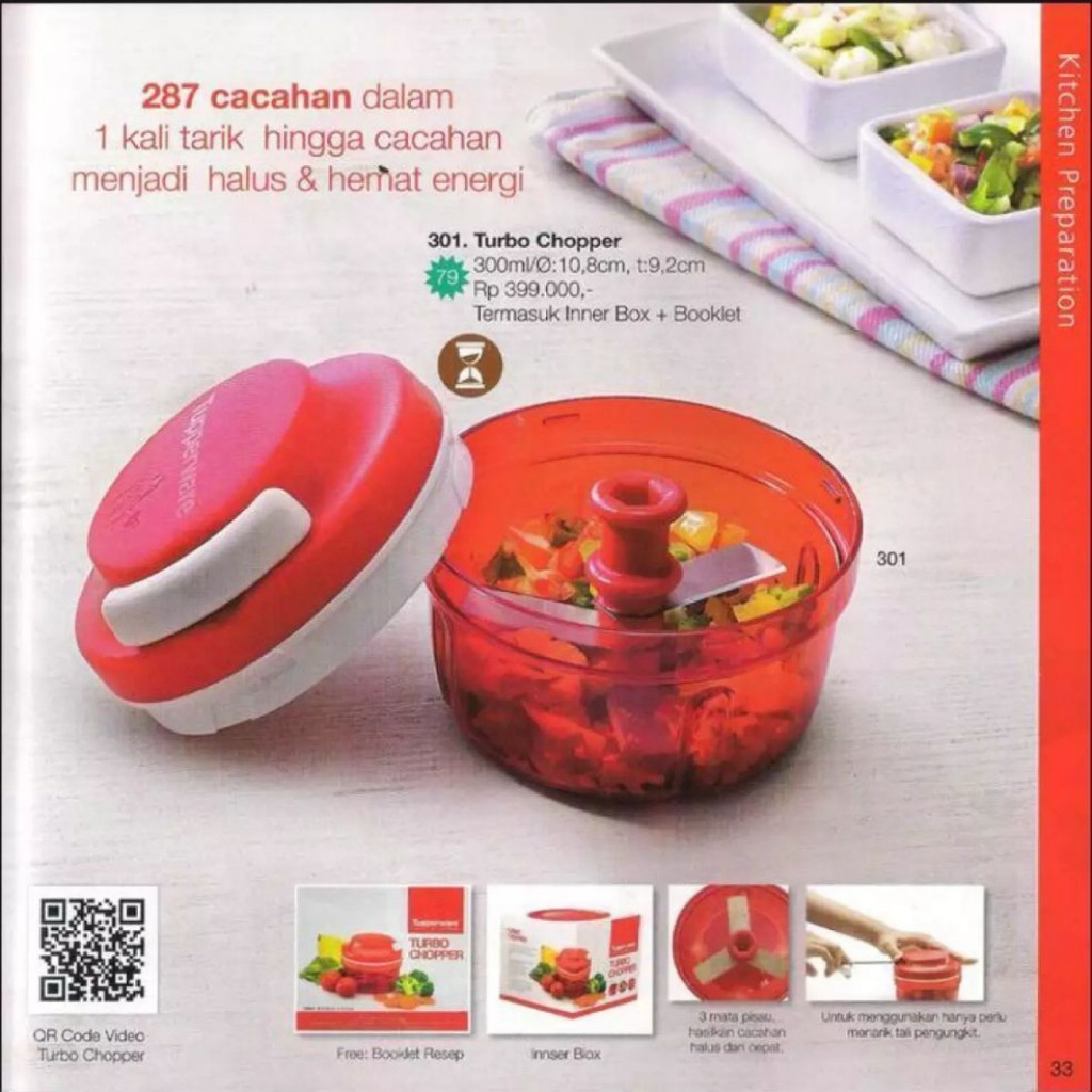 Jual tupperware turbo chopper | Shopee Indonesia