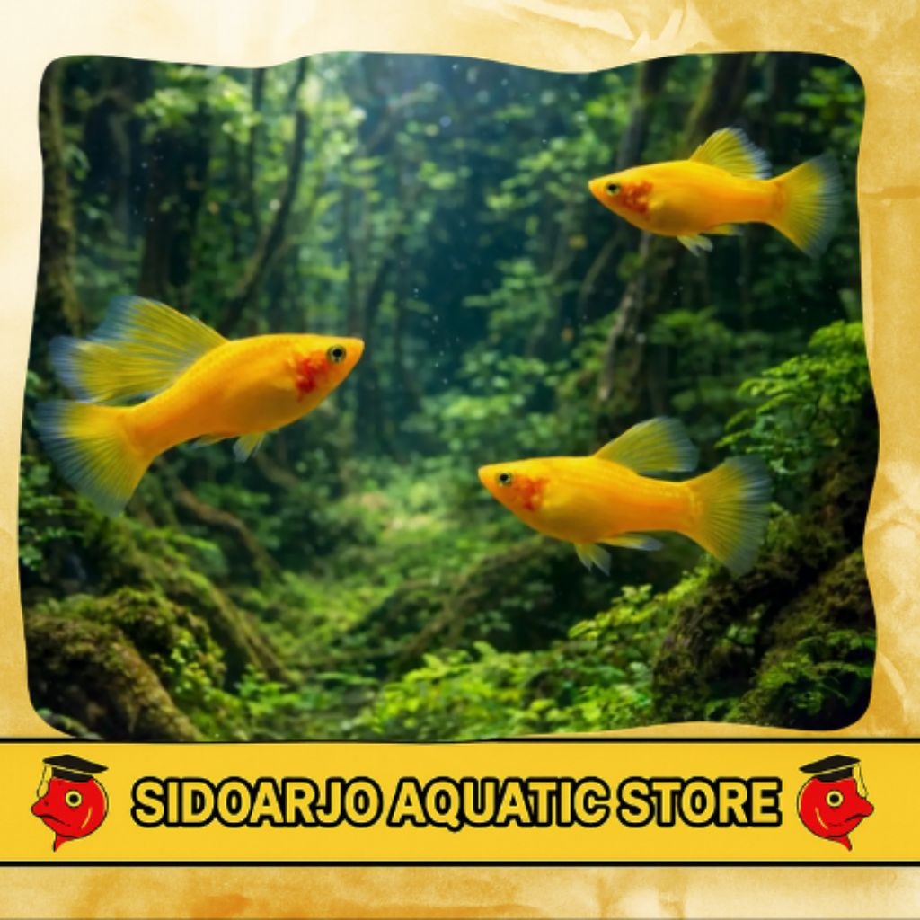 Jual MINIMAL BELI 3 BOLEH BEDA JENIS PLATY VARIATUS YELLOW HIGHFIN ...