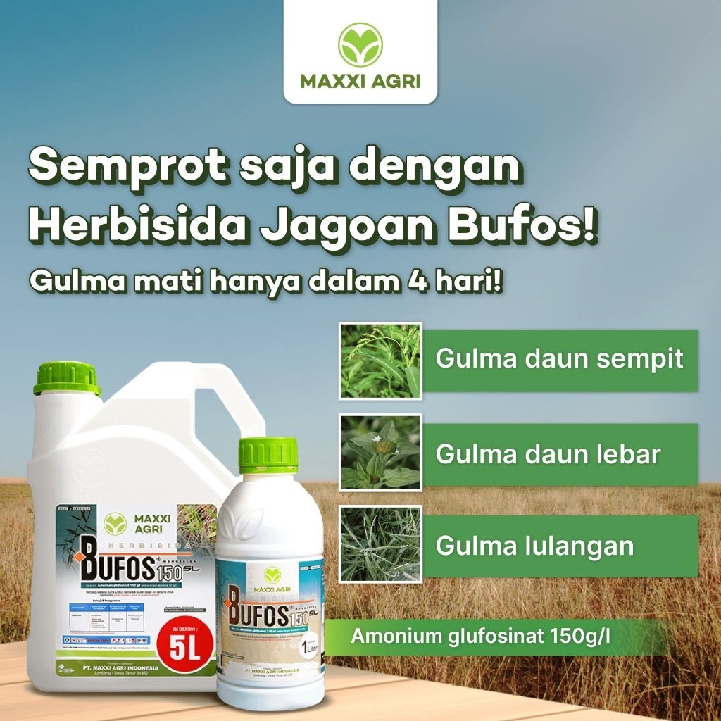 Jual Racun Rumput BUFOS 150 SL - Amonium Glufosinat untuk Semua Jenis ...