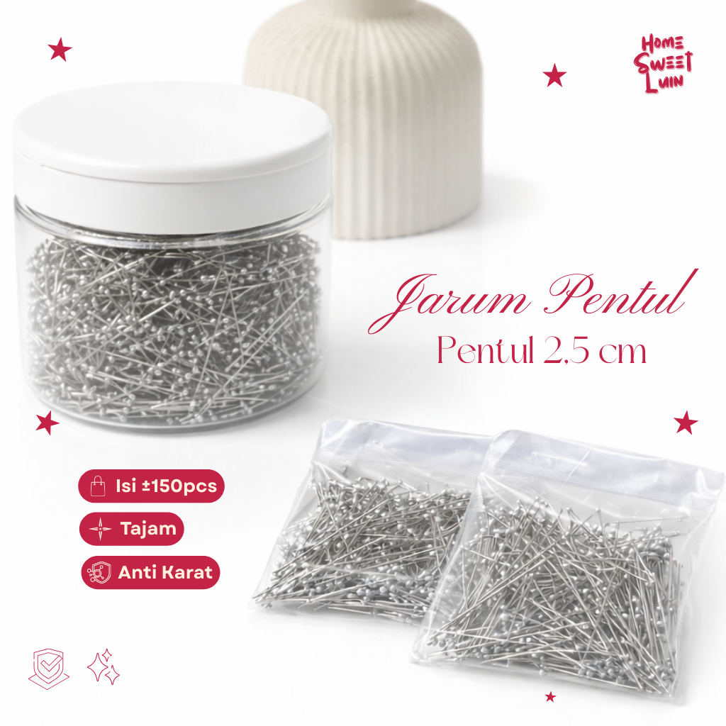 Solusi Hijab Rapi Tanpa Merusak Kain dengan Jarum Pentul Mini Silver Isi 150 Pcs