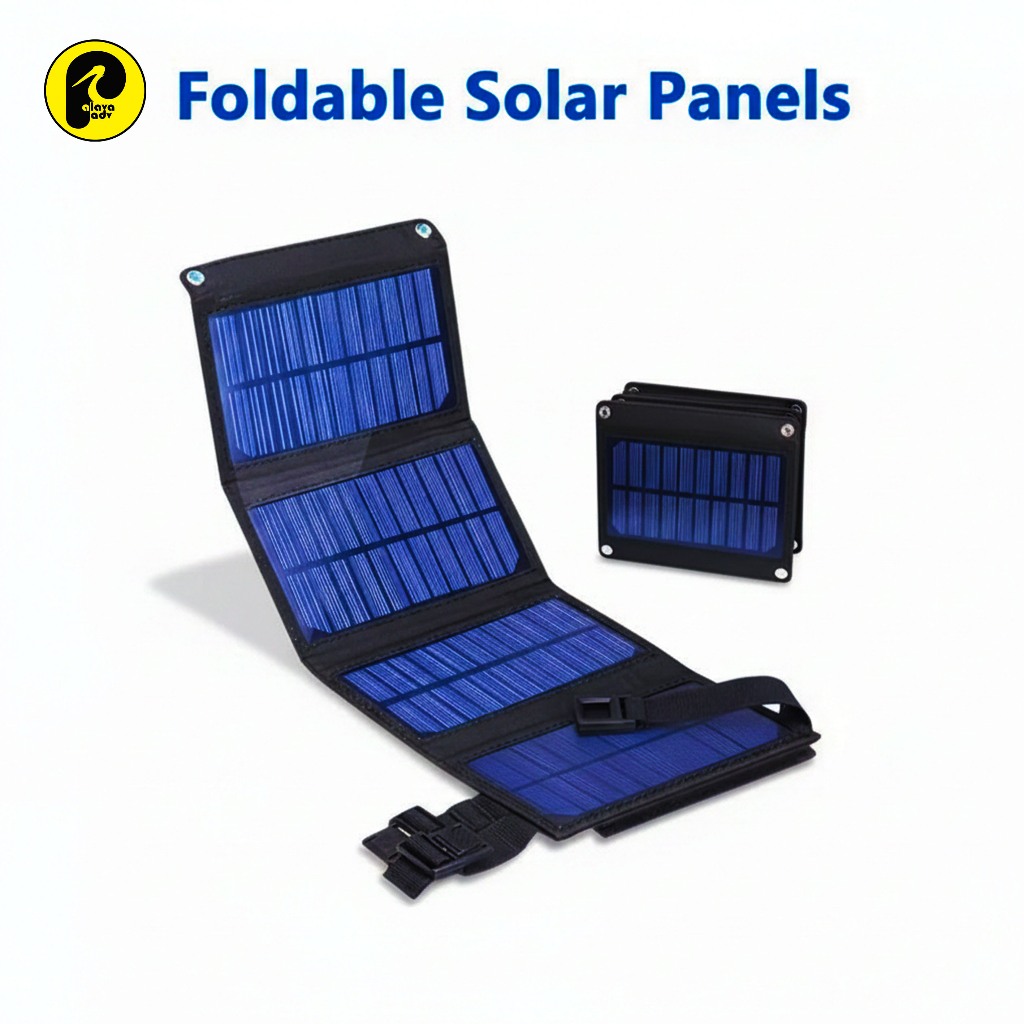 Jual ROMAN Solar Panel Portable 10W 4 Folding Charging Board | Shopee ...