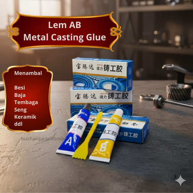 Jual Lem Besi Metal Repair Lem A B Campur Tahan Panas / Lem Kastol ...