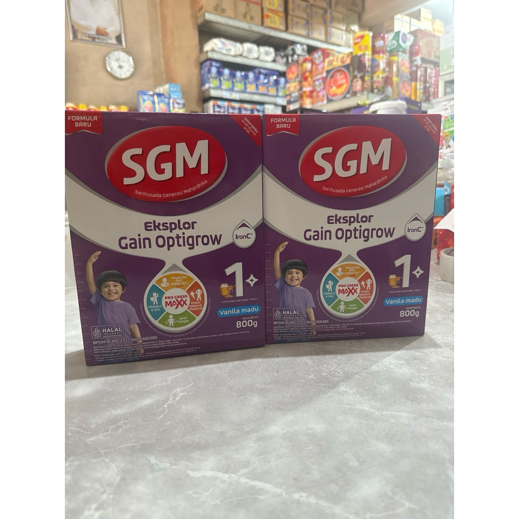 Jual SGM Eksplor Gain Optigrow 1+ 800gr Susu Tinggi Kalori untuk Anak ...