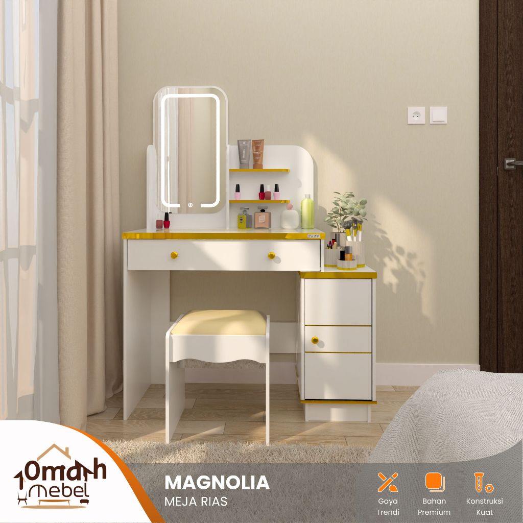 Jual OMAH MEBEL SURABAYA - Meja Rias LED series Magnolia Meja Rias ...