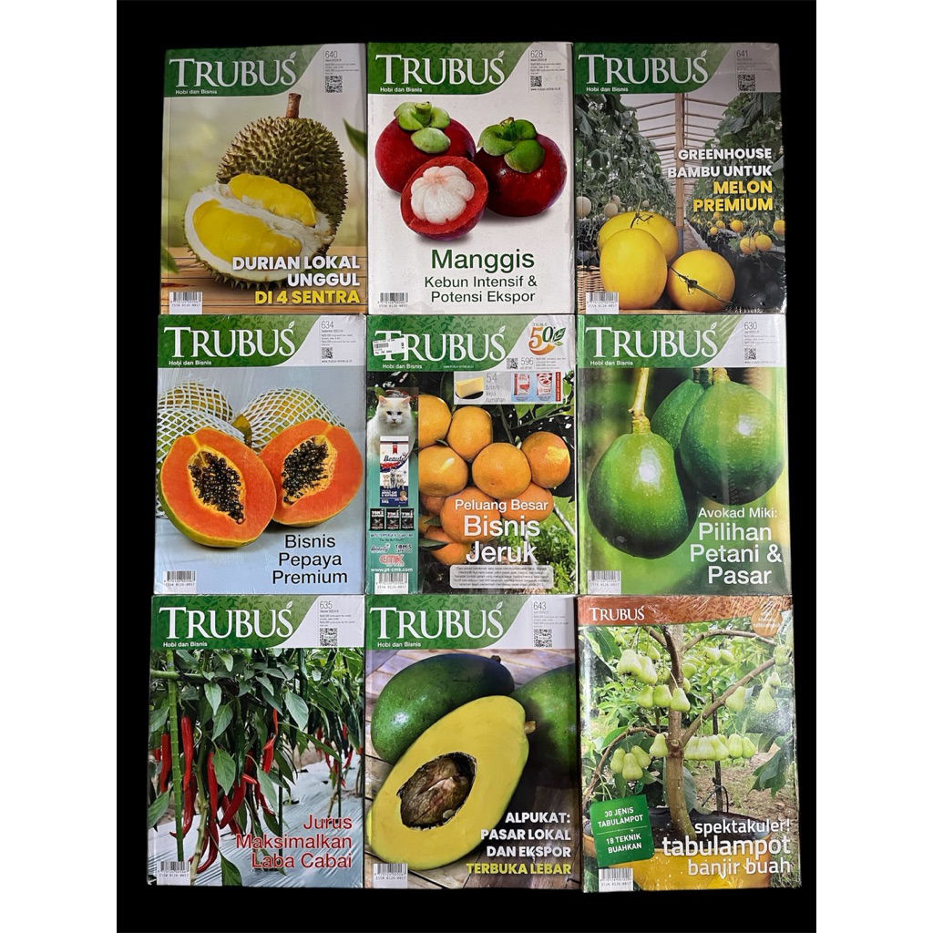 [ PROMO BUKU MURAH ORIGINAL ] BUKU PERTANIAN / PERKEBUNAN / MAJALAH TRUBUS / BISNIS