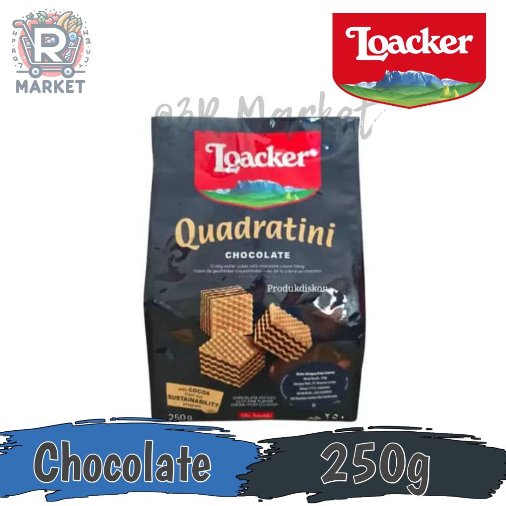 Jual Loacker Quadratini Chocolate Wafer Loacker | Shopee Indonesia