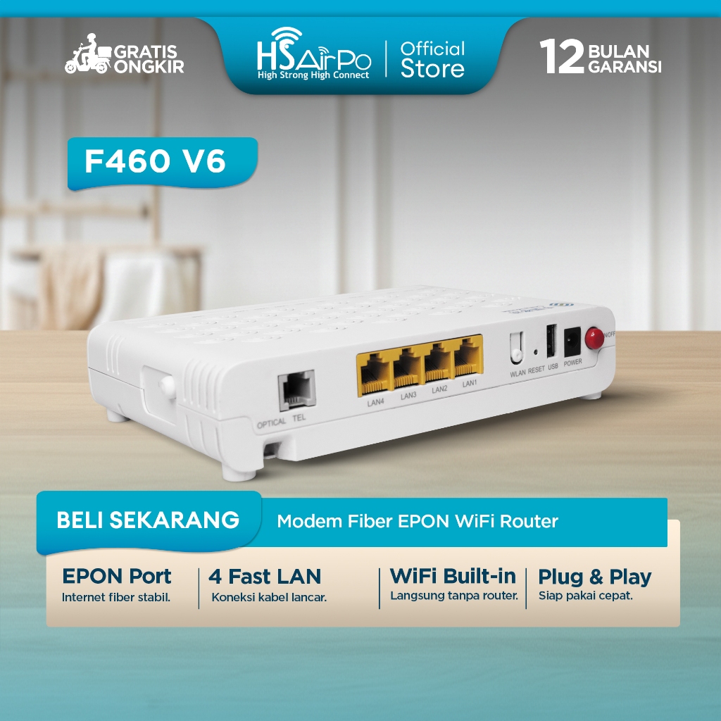 Jual HSAirPo F460 V6 EPON Modem Onu Ont | Shopee Indonesia