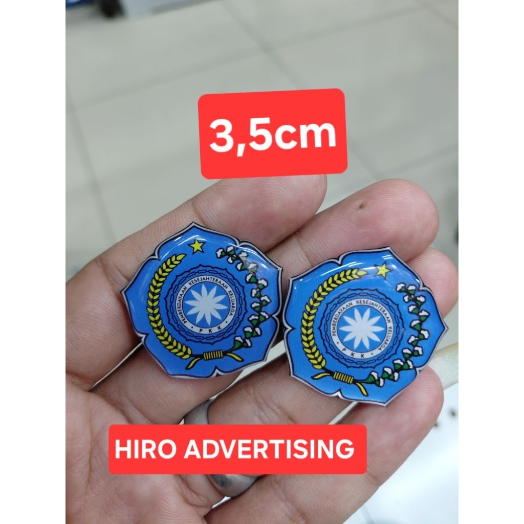 Jual pin pkk 3,5cm lapis resin | Shopee Indonesia
