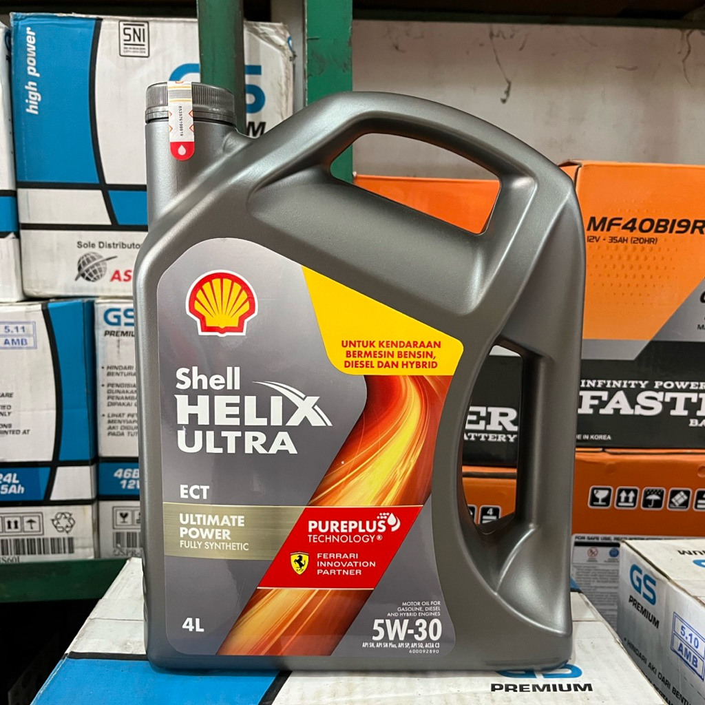 Jual Oli Shell Helix Ultra SQ ECT 5W-30 Full Synthetic | 4 Liter (Untuk ...