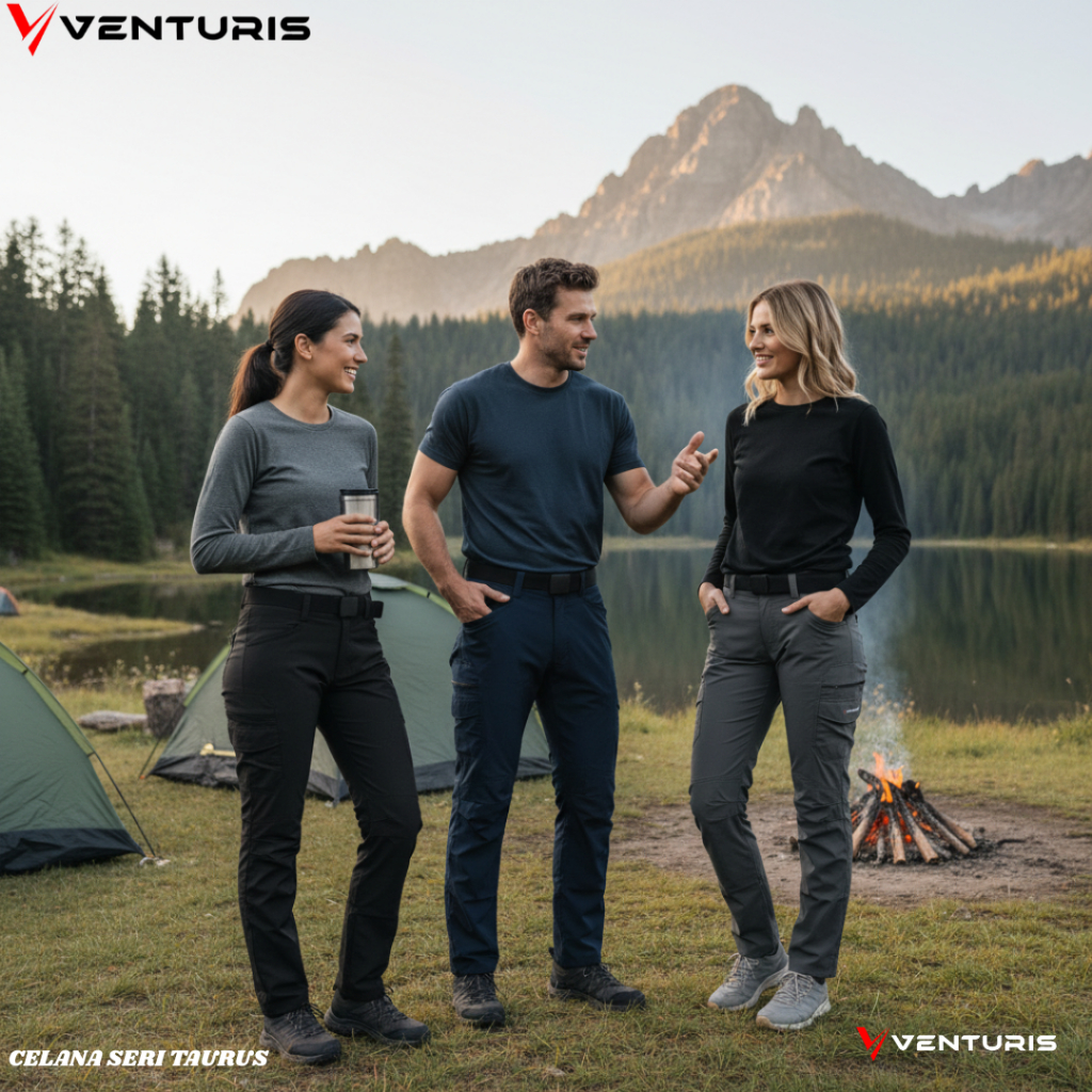 Celana Gunung Cargo Celana Outdoor Pria Wanita Celana Hiking Camping Quickdry Strech