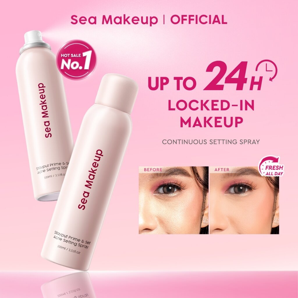 Jual Sea Makeup STAYPUT Prime & Set acne Setting Spray (BOTOL SPRAY ...
