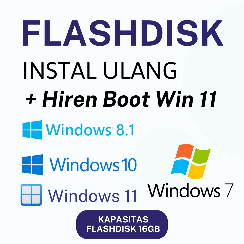Jual Flashdisk Bootable Windows 7 8.1 10 11 + Hiren Boot CD | Shopee ...